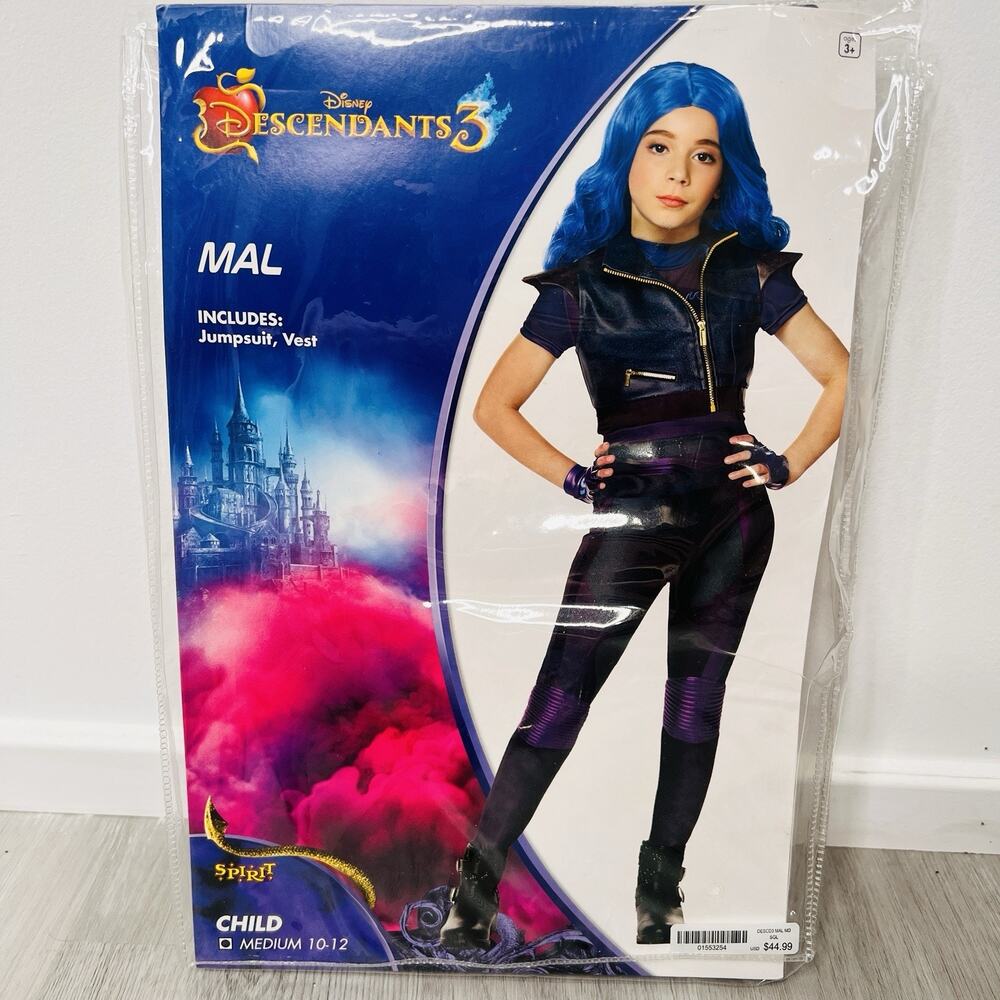 disney descendants Mal Halloween Cosplay Costume Size Medium - Picture 8 of 9